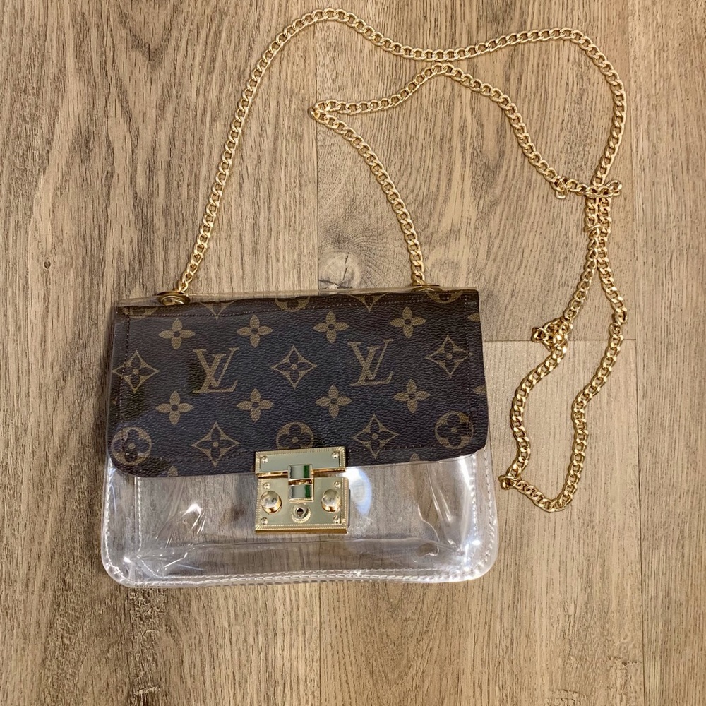 Clear Crossbody Stadium PVC Bag/Purse